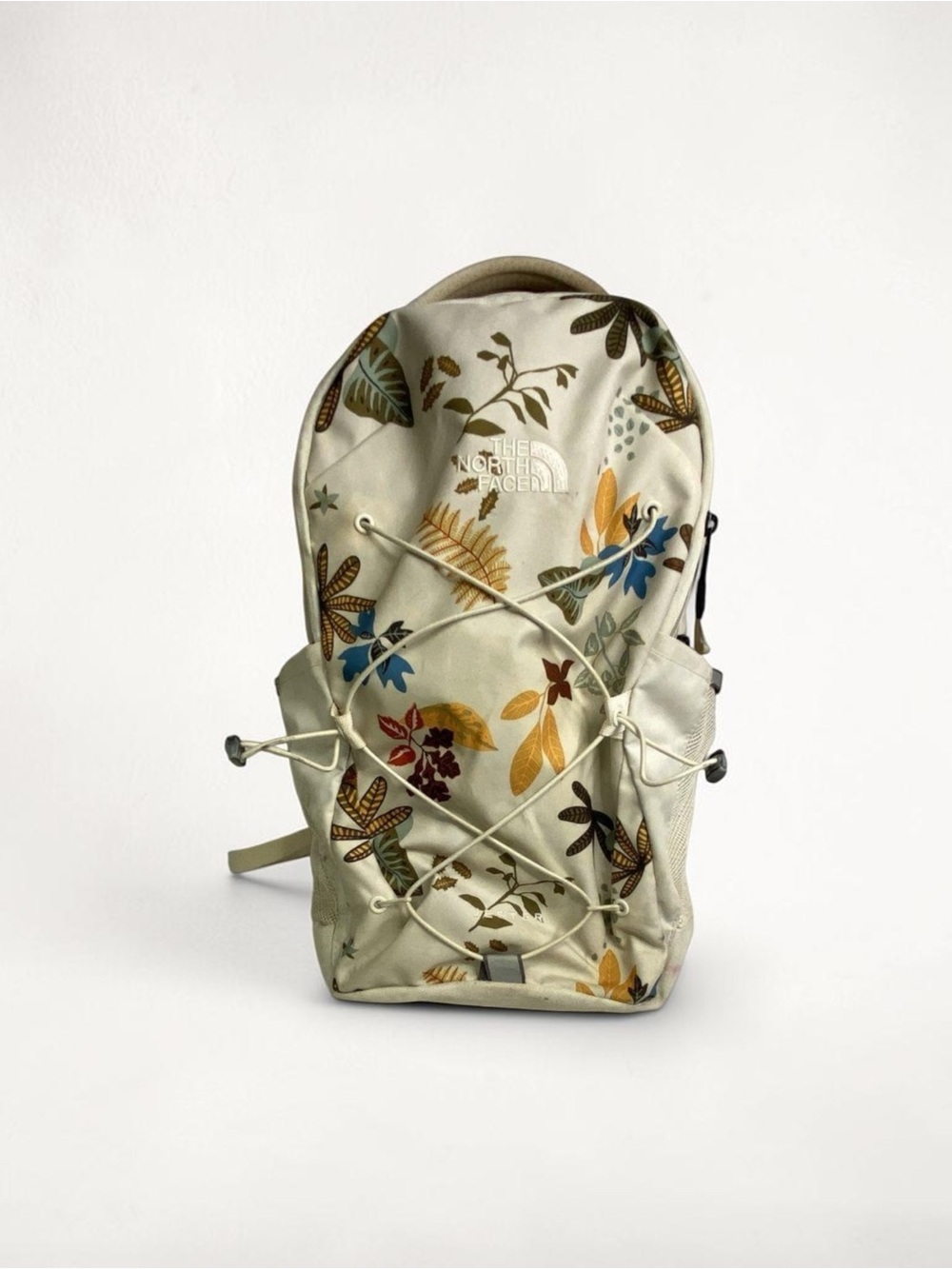 The North Face Women's Jester Backpack Gardenia White Floral Laptop Bookbag - Picture 2 of 9